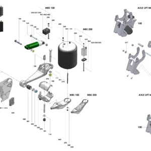 Air Connection – Position 009 - MBS-V1 (10T) Suspension & Axle